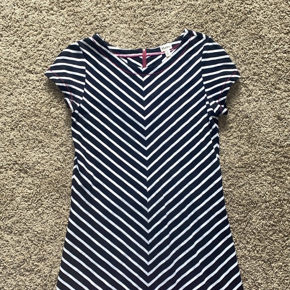 HATLEY M MEDIUM BLACK, WHITE, PINK COTTON WOMENS DRESS EXCELLENT CONDITION - Picture 2 of 8